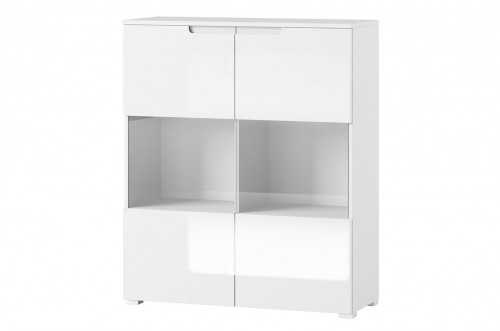 Вітрина SELENE 27 SZYNAKA білий мат / білий глянець